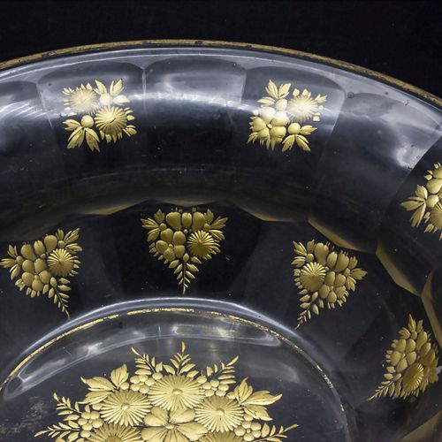 Prunk Kristallglasschale / A splendid cut glass bowl, wohl Baccarat, Frankreich,&hellip;