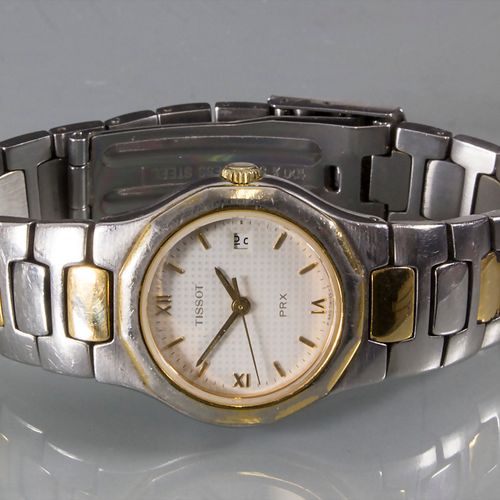 Damenarmbanduhr mit Datum / A two tone ladies steel wrist watch, PRX Tissot, Sch&hellip;