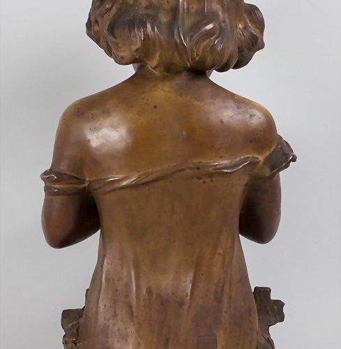 Aristide DE RANIERI (1865 1929), Jugendstil Büste eines Mädchens / An Art Nouvea&hellip;