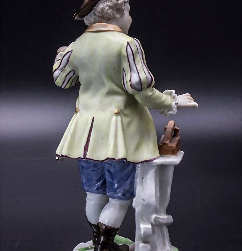 Knabe mit Mausefalle / A boy with a mouse trap, 19. Jh. Material: porcelana, pin&hellip;