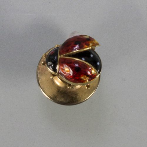 Anstecker 'Marienkäfer' / An 18 ct gold pin 'ladybird' Material: Gelbgold Au 750&hellip;