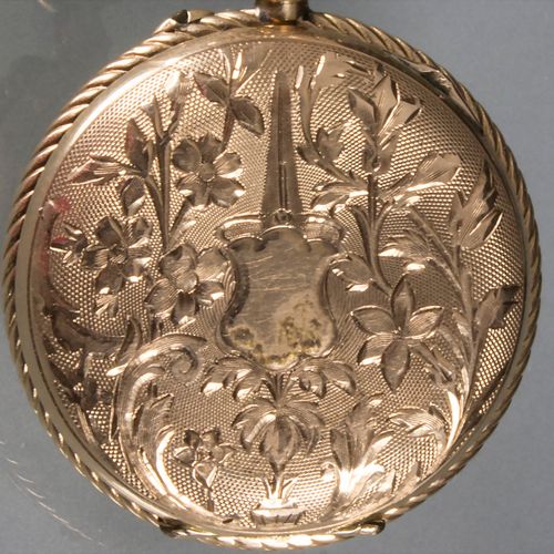 Taschenuhr / A 14ct gold pocket watch, Schweiz, um 1925 Cassa: Oro 14 Kt 585/000&hellip;