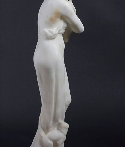 Prof. Alfredo Neri, Jugendstil Skulptur 'Frau mit Katze' / An Art Nouveau sculpt&hellip;