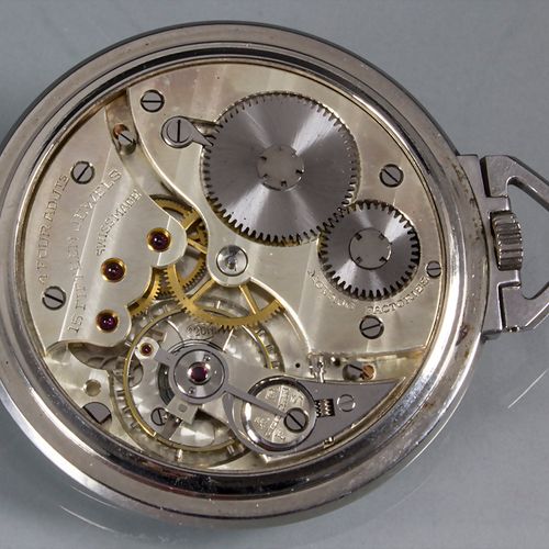 Art Déco Taschenuhr / An Art Deco pocket watch, Movado, Schweiz/Swiss, um 1940 G&hellip;