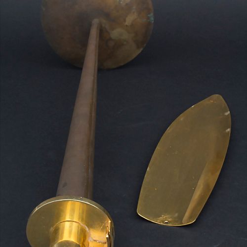 Satz 5 Designer Leuchter / A set of 5 bronze candlesticks Material: Bronze, pati&hellip;