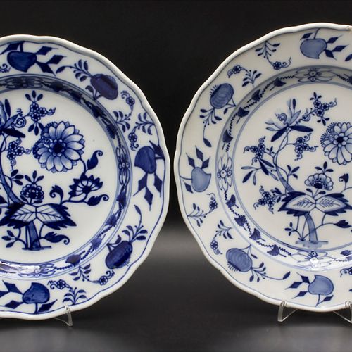 Restservice 12 Zwiebelmuster Speiseteller / 12 onion pattern dinner plates, Meis&hellip;