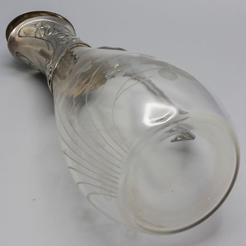 Jugendstil Schenkkrug / An Art Nouveau glass jug, Christofle & Cie., Paris, um 1&hellip;