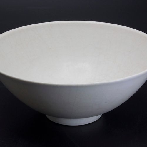 Cremeweiße, craquélierte Schale / A creamwhite bowl with craquéle, Allan Spencer&hellip;