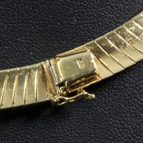 Goldcollier / A 14 ct gold necklace, 1960er/1970er, Italien 材质: 黄金Au 585/000 14克&hellip;