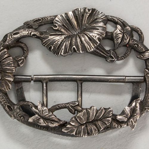 Jugendstil Gürtelschließe / An Art Nouveau belt buckle, Frankreich, um 1900 材料: &hellip;