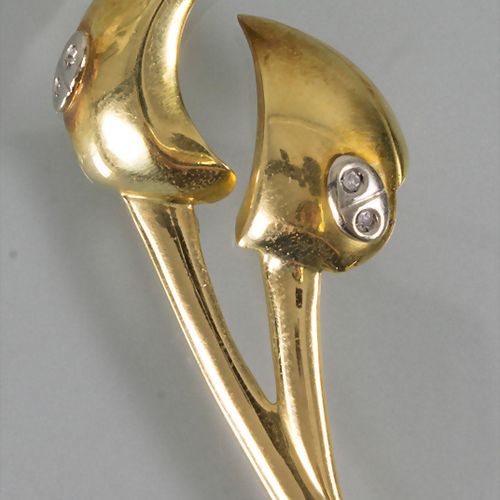 18 Kt Gold Anstecker mit Diamanten / An 18 ct gold pin with diamonds Material: o&hellip;