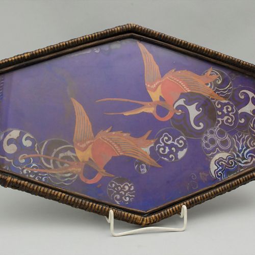 Art Déco Tablett / An Art Deco tray, Kurt Wendler, um 1920 Material: Textil bema&hellip;