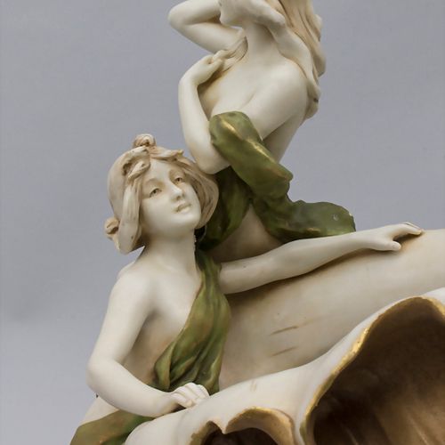 Jugendstil Porzellanskulptur / An Art Nouveau porcelain sculpture, Royal Dux Boh&hellip;