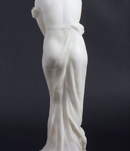 Prof. Alfredo Neri, Jugendstil Skulptur 'Frau mit Katze' / An Art Nouveau sculpt&hellip;