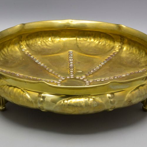 Jugendstil Obstschale / An Art Nouveau brass fruit bowl, wohl Albert Kahlbrandt,&hellip;