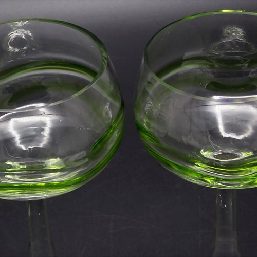 Paar Jugendstil Stengelgläser 'Liane' / A pair of Art Nouveau wine glasses 'Lian&hellip;