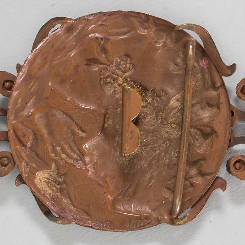 Jugendstil Gürtelschließe / An Art Nouveau belt buckle, deutsch, um 1900 材料: 腐蚀的&hellip;