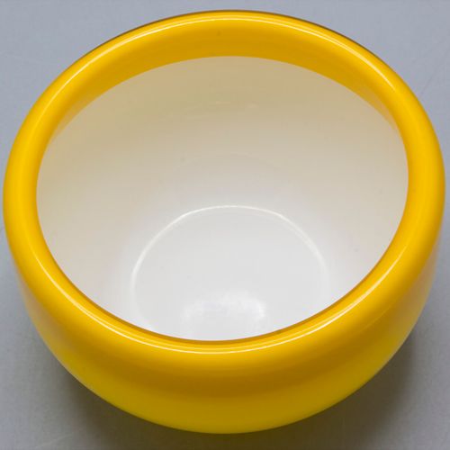Senfgelbe Glasschale / A mustard yellow glass bowl, 1960er Jahre Materiale: pare&hellip;