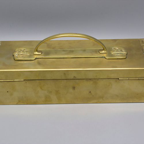 Große Jugendstil Schatulle mit Handhabe / A large Art Nouveau casket with handle&hellip;