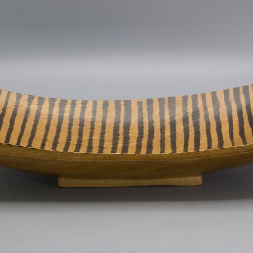 Art Déco Holzschale / An Art Déco wooden bowl, 1920er Material: Holz, mit Streif&hellip;