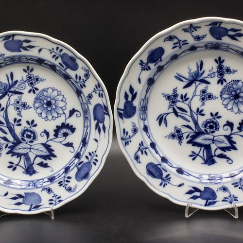 Restservice 12 Zwiebelmuster Speiseteller / 12 onion pattern dinner plates, Meis&hellip;