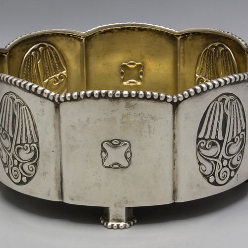 Jugendstil Silberschale / A silver Art Nouveau bowl, Otto Wolter, Schwäbisch Gmü&hellip;