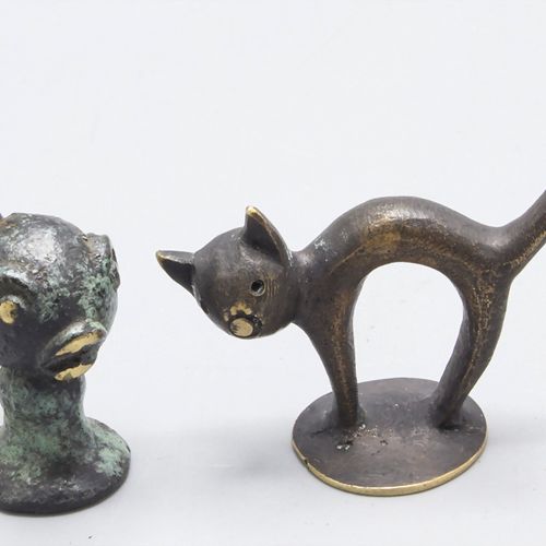 Zwei Gluttöter Katze und Fisch / Two emberskiller cat and fish, Walter Bosse, 19&hellip;