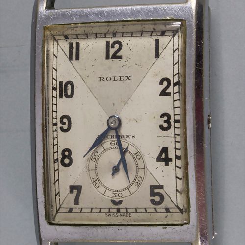Art Déco Armbanduhr / An Art Deco wrist watch, Rolex, Schweiz, um 1934 Case: ste&hellip;