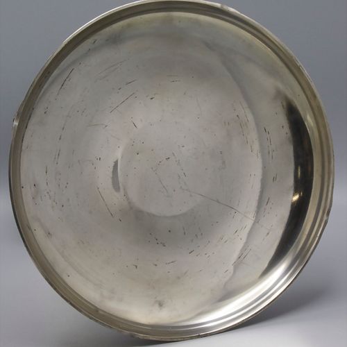 Versilberte Art Déco Anbietschale / A plated Art Deco footed fruit bowl, wohl Fr&hellip;