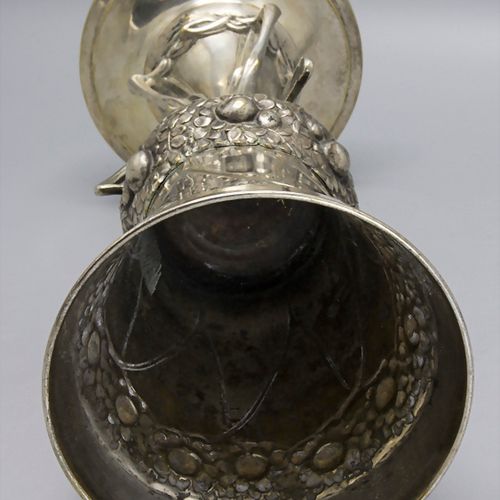 Jugendstil Pokal / An Art Nouveau plated cup, wohl deutsch, um 1900 Materiale: o&hellip;