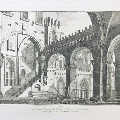 GALLI BIBIENA. Royal Courtyard with view. 
Giuseppe GALLI BIBIENA 
1696-1757; 17&hellip;