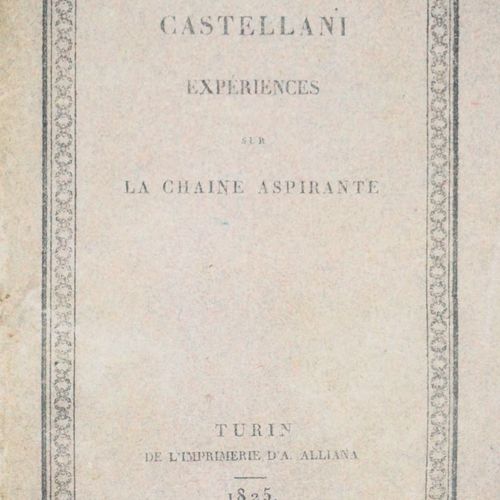 Science. Lot of two works in a volume of the suction chain. CASTELLANO, Giuseppe&hellip;
