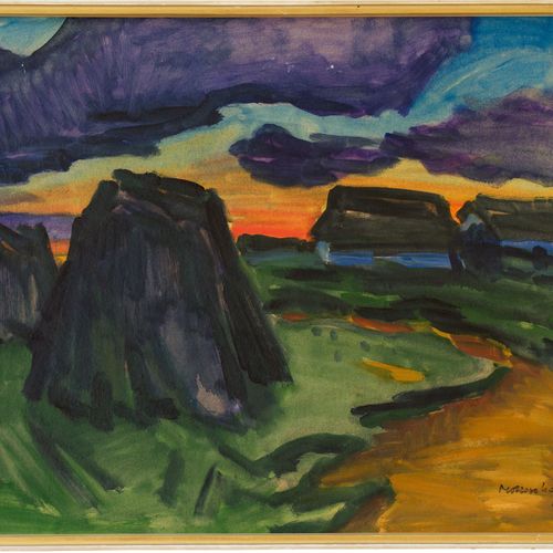 Abendsonne auf Sylt Ernst Mollenhauer (1892 Tapiau/Ostpreußen - 1963 Düsseldorf)&hellip;