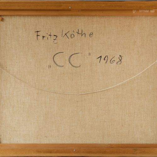CC Fritz Köthe (1916 Berlin - 2005 ibid.)
'CC', tempera et huile sur toile, 70 c&hellip;