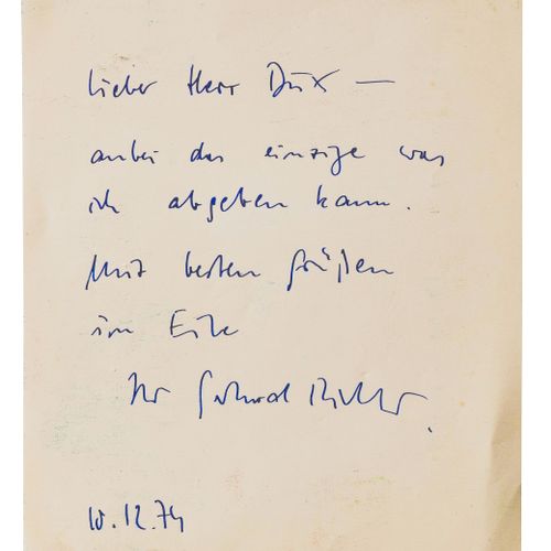 Blattecke Gerhard Richter (1932 Dresden) (F)
'Blattecke', Farboffset in Grau und&hellip;