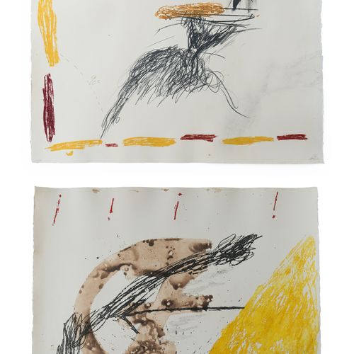 2-tlg., Ohne Titel Antoni Tàpies (1923 Barcellona - 2012 ibid.) (F)
2 pezzi, Sen&hellip;