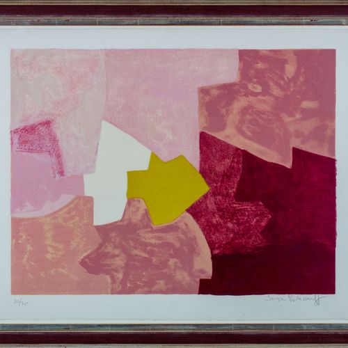 Composition rose Composition rose, lithograph in colours on Arches, 1959, 54.2 c&hellip;