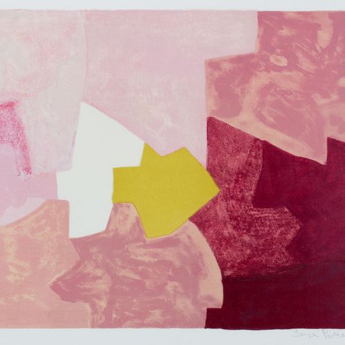 Composition rose Composition rose, lithograph in colours on Arches, 1959, 54.2 c&hellip;