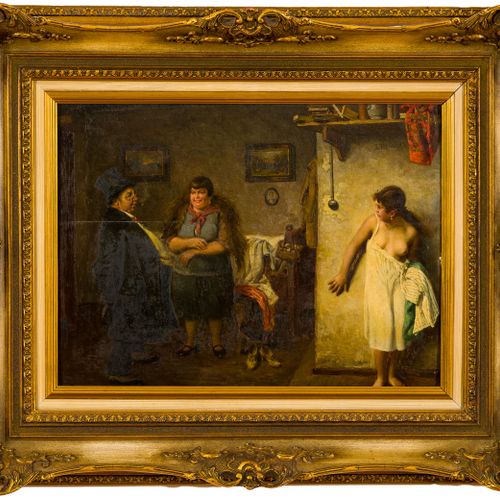 Emil Reinicke (1859 - 1942/43) 
Emil Reinicke (1859 - 1942/43)
《火柴人》，板面油画，38 cm &hellip;