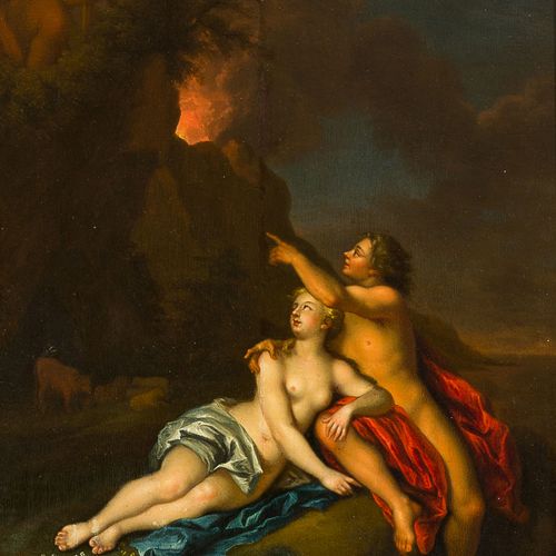 Italienischer Barockmaler (frühes 18. Jh.) 
意大利巴洛克画家 （18世纪初）
《黎明中的恋人》，杨木上的油画，33厘&hellip;