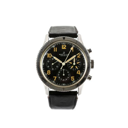 BREITLING 
百年灵
 "Co-Pilot AVI "男士腕表，约1960年，手动上链，编号765，表壳编号938275，精钢表壳，表壳直径41毫米，皮&hellip;