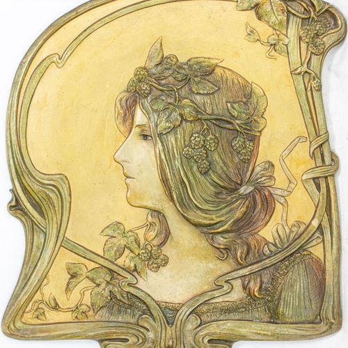 Paar Wiener Jugendstil-Keramiken 
Coppia di ceramiche Art Nouveau viennesi
2-pz.&hellip;