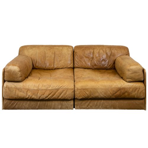 Zweisitzer-Sofa 'DS 76' 
Canapé deux places 'DS 76'
De Sede, Suisse, cuir brun, &hellip;