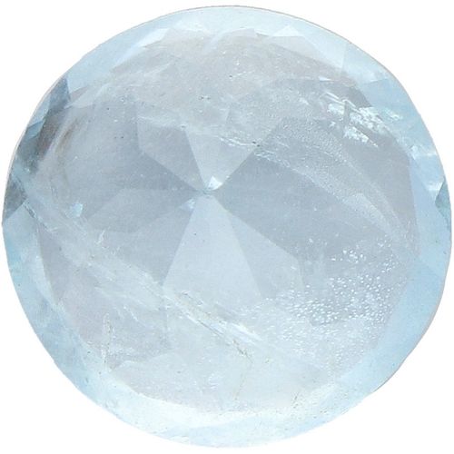 IDT Certified Natural Aquamarine Gemstone 4.10 ct. Taille : Ronde Mixte, Couleur&hellip;