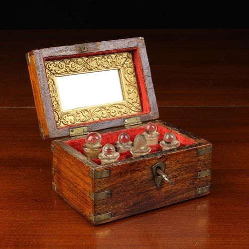 Null A Small 19th Century Mahogany Apothecary Box of rectangular form. The hinge&hellip;