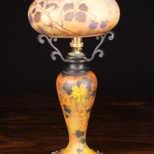 Null Lampe de style Art Nouveau de Jean-Simon Peynaud, du début du 20e siècle, e&hellip;