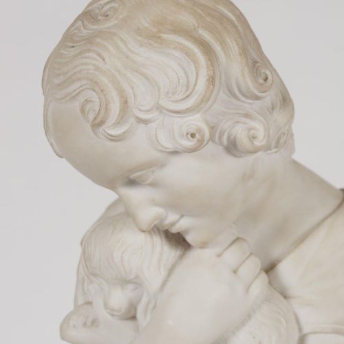 19TH-CENTURY MARBLE SCULPTURE 19TH-CENTURY MARBLE SCULPTUREFigure of a young gir&hellip;