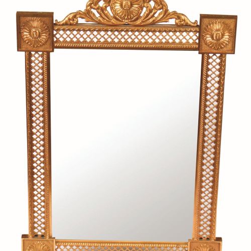 LATE 19TH-CENTURY ORMOLU FRAMED PIER MIRROR 19世纪晚期红木框架码头镜 19世纪晚期红木框架码头镜。