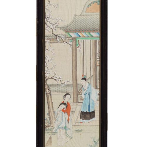 CHINESE REPUBLICAN PAINTING ON SILK CHINESE REPUBLICAN PAINTING ON SILK Figures &hellip;