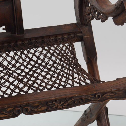 PAIR OF QING CEREMONIAL CHAIRS PAIR OF QING CEREMONIAL CHAIRS each with a yoke-s&hellip;